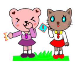 cute bobo bear and his Animal friends(2) sticker #6188344