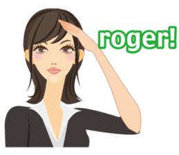 emotion of Office lady2 sticker #6189048