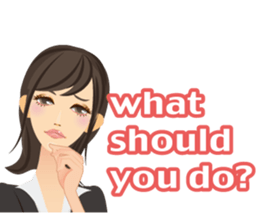 emotion of Office lady2 sticker #6189057