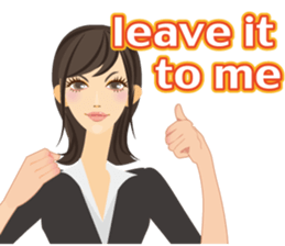 emotion of Office lady2 sticker #6189063