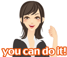 emotion of Office lady2 sticker #6189069