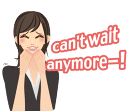emotion of Office lady2 sticker #6189077