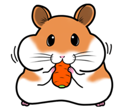 Very fat hamster sticker #6189283
