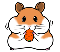 Very fat hamster sticker #6189283