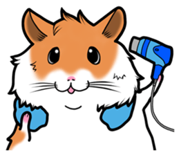 Very fat hamster sticker #6189286