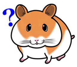 Very fat hamster sticker #6189290
