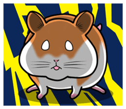 Very fat hamster sticker #6189297