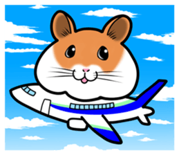 Very fat hamster sticker #6189306