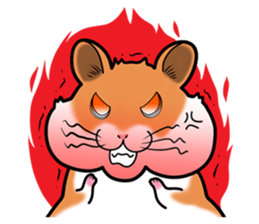 Very fat hamster sticker #6189307