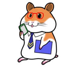 Very fat hamster sticker #6189308