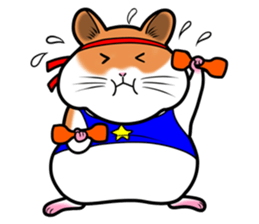 Very fat hamster sticker #6189309