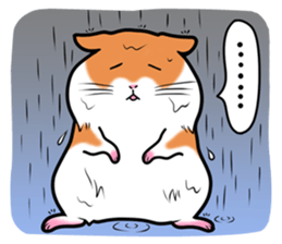 Very fat hamster sticker #6189315
