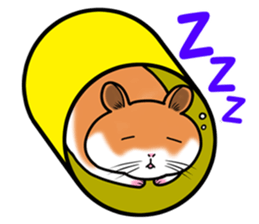 Very fat hamster sticker #6189319