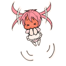 pigtails Girl twins housemaid sticker #6189457