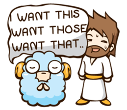 Little Lamb & the Shepherd #4 sticker #6190098