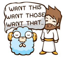 Little Lamb & the Shepherd #4 sticker #6190098