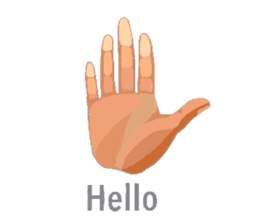 Hand Signal sticker #6190400