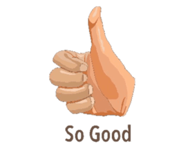 Hand Signal sticker #6190401