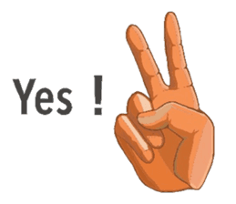 Hand Signal sticker #6190409