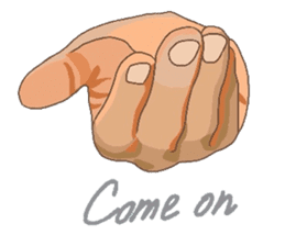 Hand Signal sticker #6190416