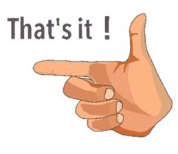 Hand Signal sticker #6190426