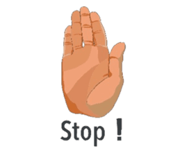 Hand Signal sticker #6190431