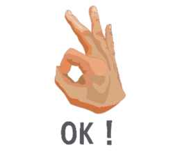 Hand Signal sticker #6190435