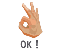 Hand Signal sticker #6190435