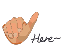 Hand Signal sticker #6190437