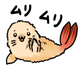 Fried Prawns Seal Sticker2 sticker #6190495