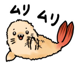 Fried Prawns Seal Sticker2 sticker #6190495