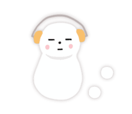 White-cute-bear goes sticker #6191066