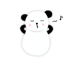White-cute-bear goes sticker #6191067