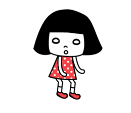 Bobbed retro 2 sticker #6192727