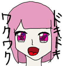 Pretty colorful girls sticker #6193006