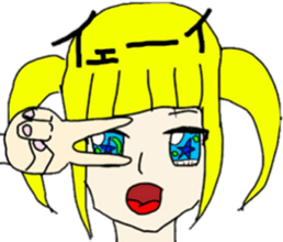 Pretty colorful girls sticker #6193015