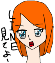 Pretty colorful girls sticker #6193019