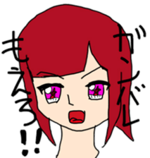 Pretty colorful girls sticker #6193026