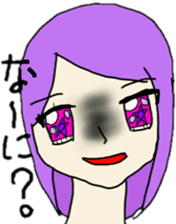 Pretty colorful girls sticker #6193034