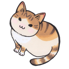 orange tabby cat by kunieda sayo