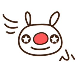 Red nose allergy Bunny sticker #6193808