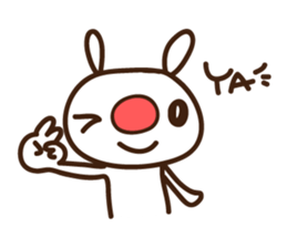 Red nose allergy Bunny sticker #6193812