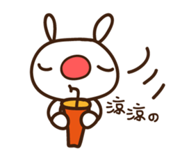 Red nose allergy Bunny sticker #6193813