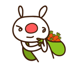 Red nose allergy Bunny sticker #6193814