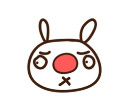 Red nose allergy Bunny sticker #6193816