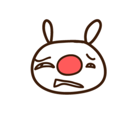 Red nose allergy Bunny sticker #6193821