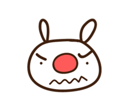 Red nose allergy Bunny sticker #6193822