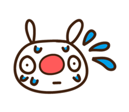 Red nose allergy Bunny sticker #6193824