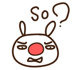 Red nose allergy Bunny sticker #6193827