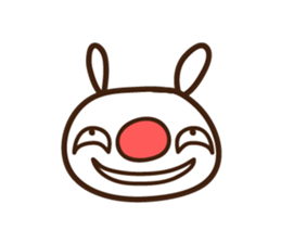 Red nose allergy Bunny sticker #6193828